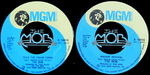 THE MOB: Tear The House Down / Rockin' Revival | MGM Records K 14519