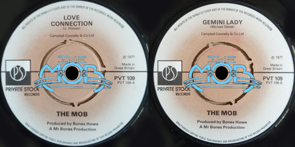 THE MOB: Love Connection / Gemini Lady | Private Stock Records PS 45,159
